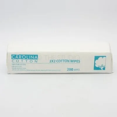 2"x2" Cotton Wipes - 200 count
