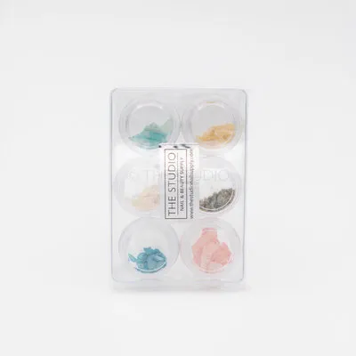 Art Pack #123 - Assorted Crushed Seashells - 6 pcs