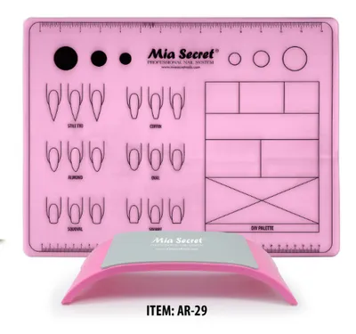 Hand Arm Rest w/ Silicon Mat - Pink