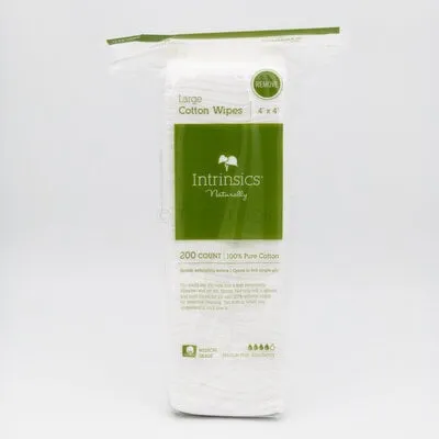 4"x4” Large Cotton Wipes - 200 Count - 401412