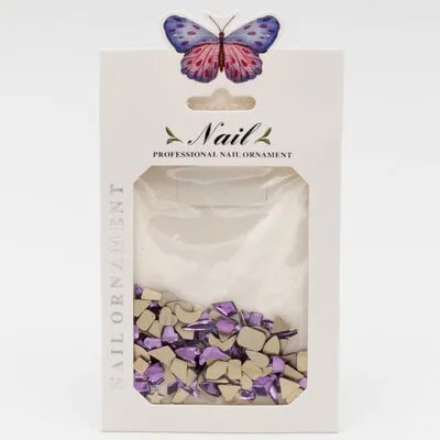 Art Pack #280 - Assorted Large Purple Rhinestones