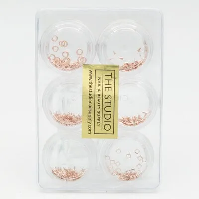 Art Pack #233 - Assorted Rose Gold Charms - 6 pcs
