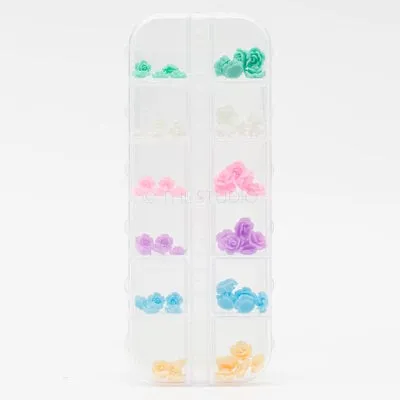 Art Pack #296 - Flower Nail Art - 12 pcs