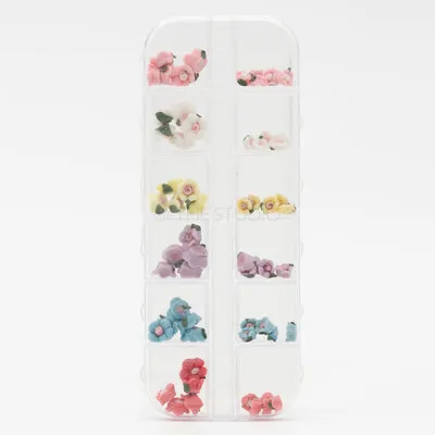 Art Pack #293 - Flower Nail Art - 12 pcs
