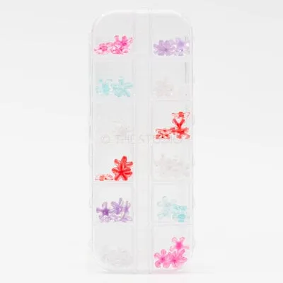 Art pack #291 - Flower Nail Art - 12pc