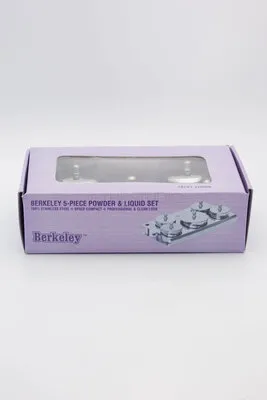 5 Piece Stainless Steel Powder and Liquid Set