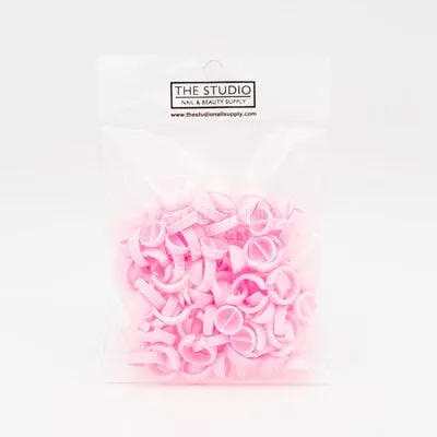 Lash Glue Rings - Pink - 50 ct