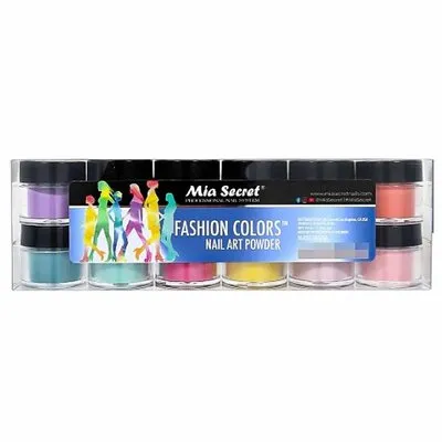 Nail Art Powder - Fashion Colors - 12 count (Fruity Bar)