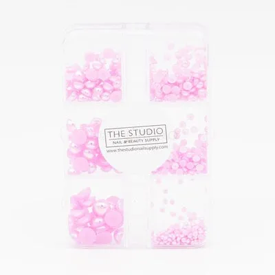 Art Pack #368 - Assorted Lavender Pearls - 6 pcs