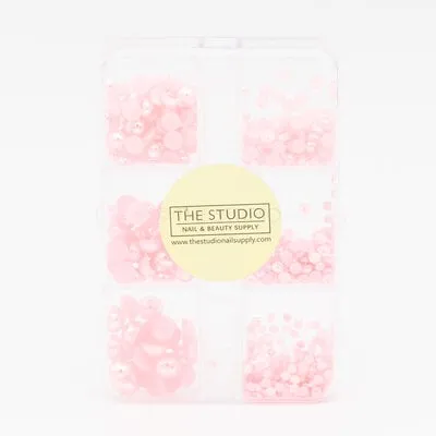 Art Pack #378 - Assorted Pink Pearls - 6 pcs