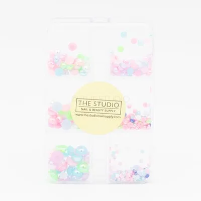 Art Pack #388 - Assorted Pastel Pearls - 6 pcs