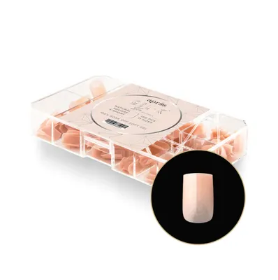 Tip Box Gel X - Lila - Natural Square - Extra Short