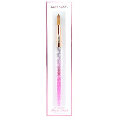 Acrylic Kolinsky Brush - Pink - Size 8