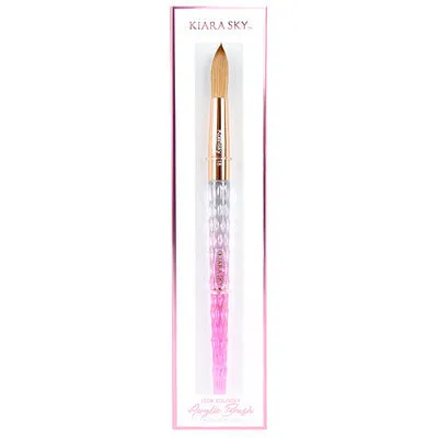 Acrylic Kolinsky Brush - Pink - Size 18