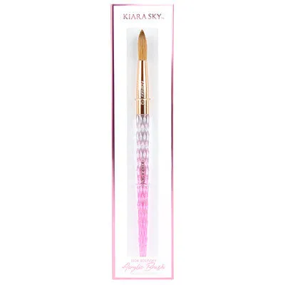 Acrylic Kolinsky Brush - Pink - Size 12