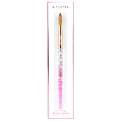 Acrylic Kolinsky Brush - Pink - Size 10