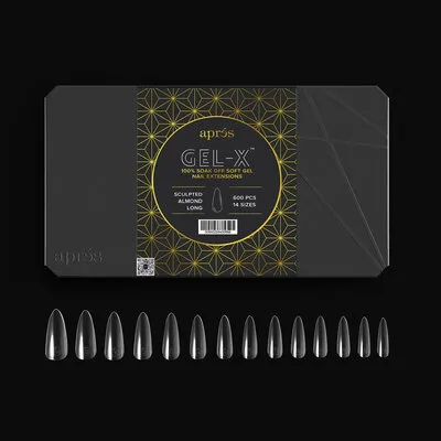 Tip Box 2.0 Gel X - Clear - Sculpted Almond - Long
