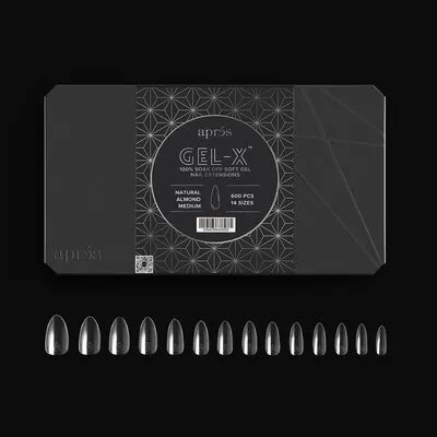 Tip Box 2.0 Gel X - Clear - Natural Almond - Medium