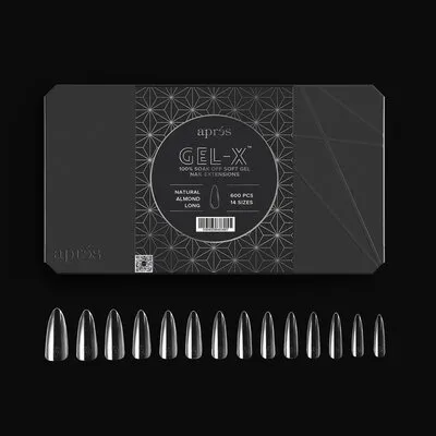 Tip Box 2.0 Gel X - Clear - Natural Almond - Long