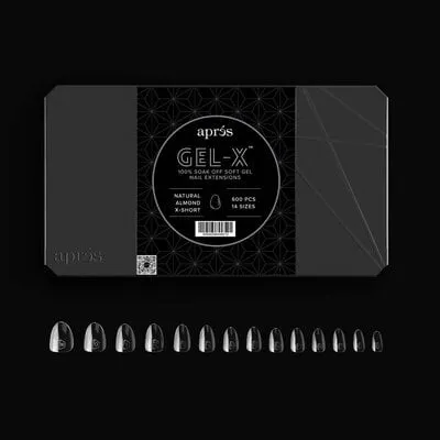 Tip Box 2.0 Gel X - Clear - Natural Almond - Extra Short