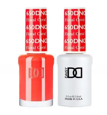 650 - Floral Coral - DUO Polish