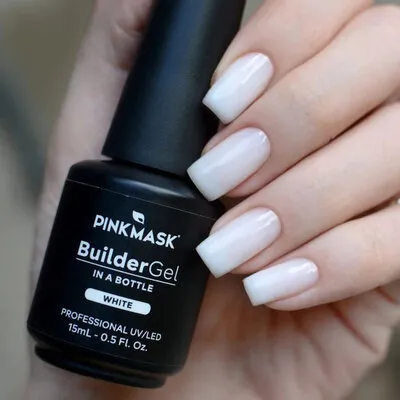 Builder Gel in Bottle - White - .5 fl oz