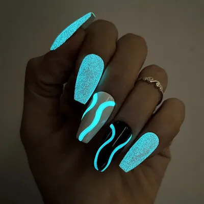 Glow in the Dark - 2 - Nail Art
