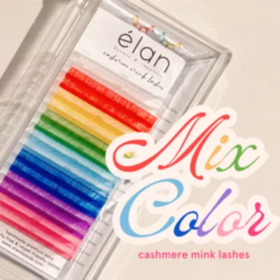 Lash - Cashmere Mink - Mix Color - 0.03 - CC Curl - 15mm
