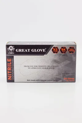 Black Nitrile Gloves