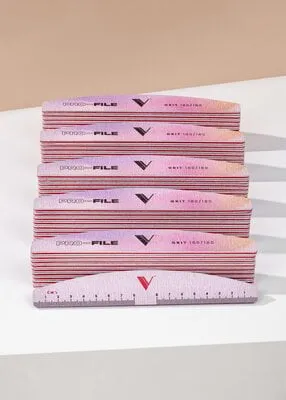 Files - 180/180 - Pink Halfmoon - 50 ct