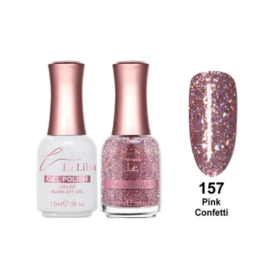 157 - Pink Confetti - Gel - 0.5 oz