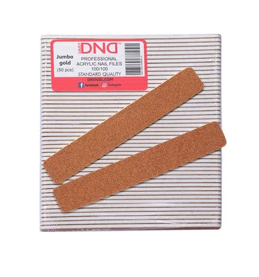 Nail Files - Rectangle - 100/100 - Jumbo Gold - 50 count