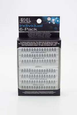 Individual 6-Pack - Knot-Free Naturals - Medium Black