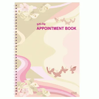 Appointment Book - Butterflies - 4 column - 150 pages - AB104