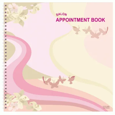 Appointment Book - Butterflies - 6 column - 150 pages - AB106