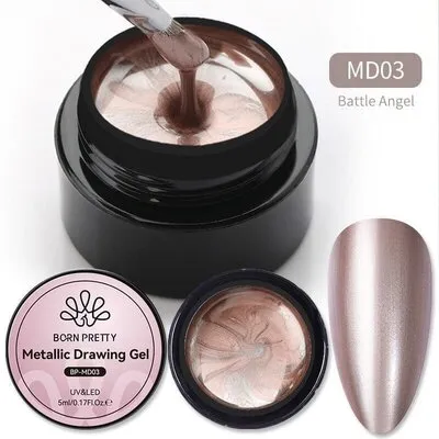 Metal Chrome Painting Gel - Rose Gold - 5 ml