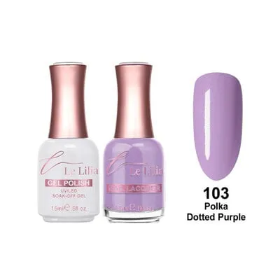 103 - Polka Dotted Purple - Lacquer - 0.5 oz