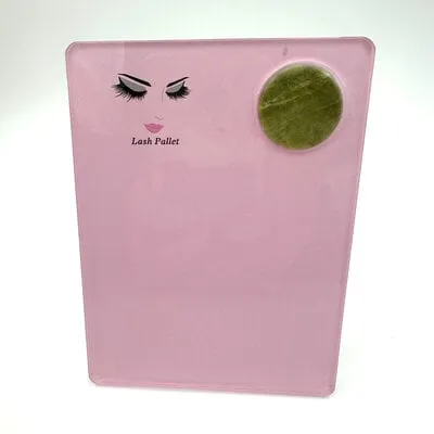 Acrylic Lash Palette - Pink - 9 x 12 cm
