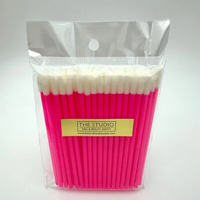 Disposable Lint Free Wand - Hot Pink - 50 Ct