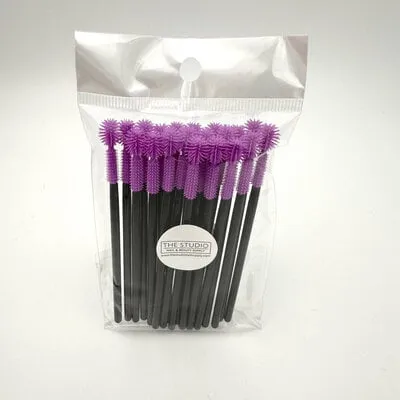 Defining Lash Brush Wands - Purple - 20 ct