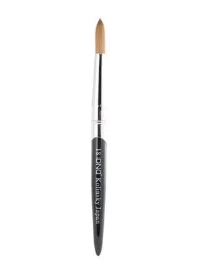 Kolinsky Acrylic Brush - Black - #18