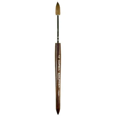 Kolinsky Acrylic Brush - Japan - Wood - #12