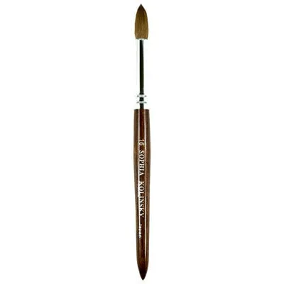Kolinsky Acrylic Brush - Japan - Wood - #16