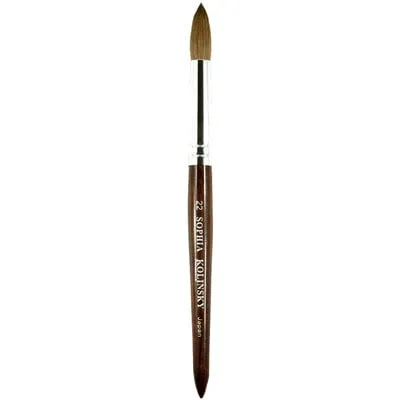 Kolinsky Acrylic Brush - Japan - Wood - #22