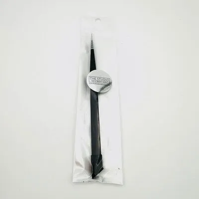Straight Tip Tweezer - Black