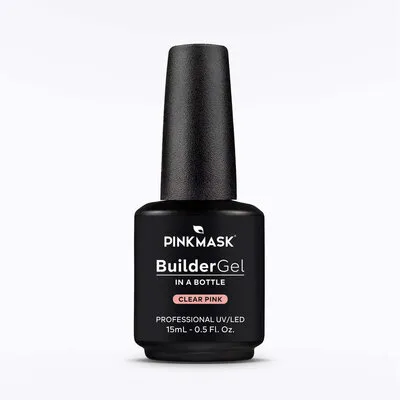 Builder Gel in Bottle - Clear Pink - .5 fl oz