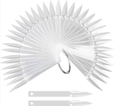 Tip Color Swatch - Individuals - Stiletto Clear - 50 count