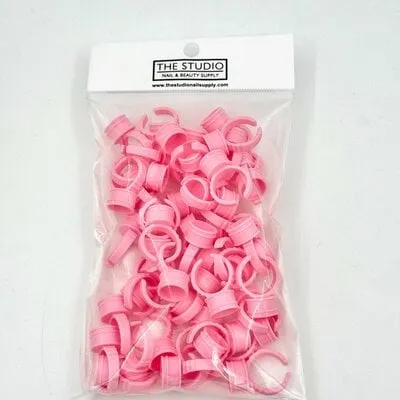 Lash Glue Rings - Pink - 2 - 50 ct