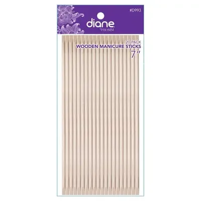 7" Wooden Manicure Sticks - D993N