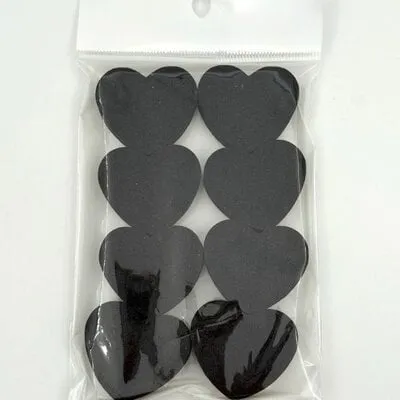 Heart Buffers - 100/180 - Black - 8 ct